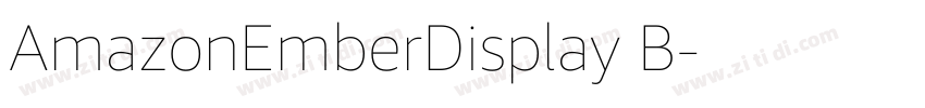 AmazonEmberDisplay B字体转换
